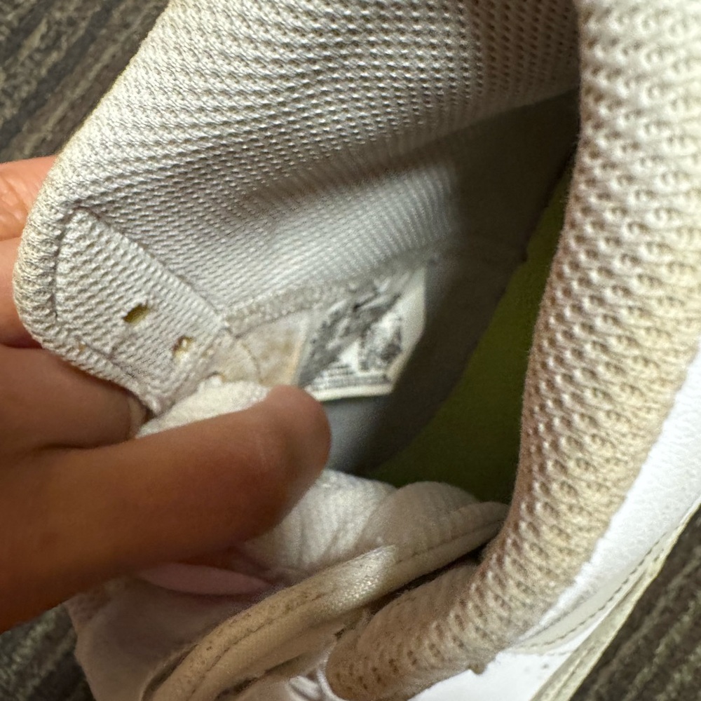Gray and White High-Top Nike Blazer Sneakers - Picture 2 of 6
